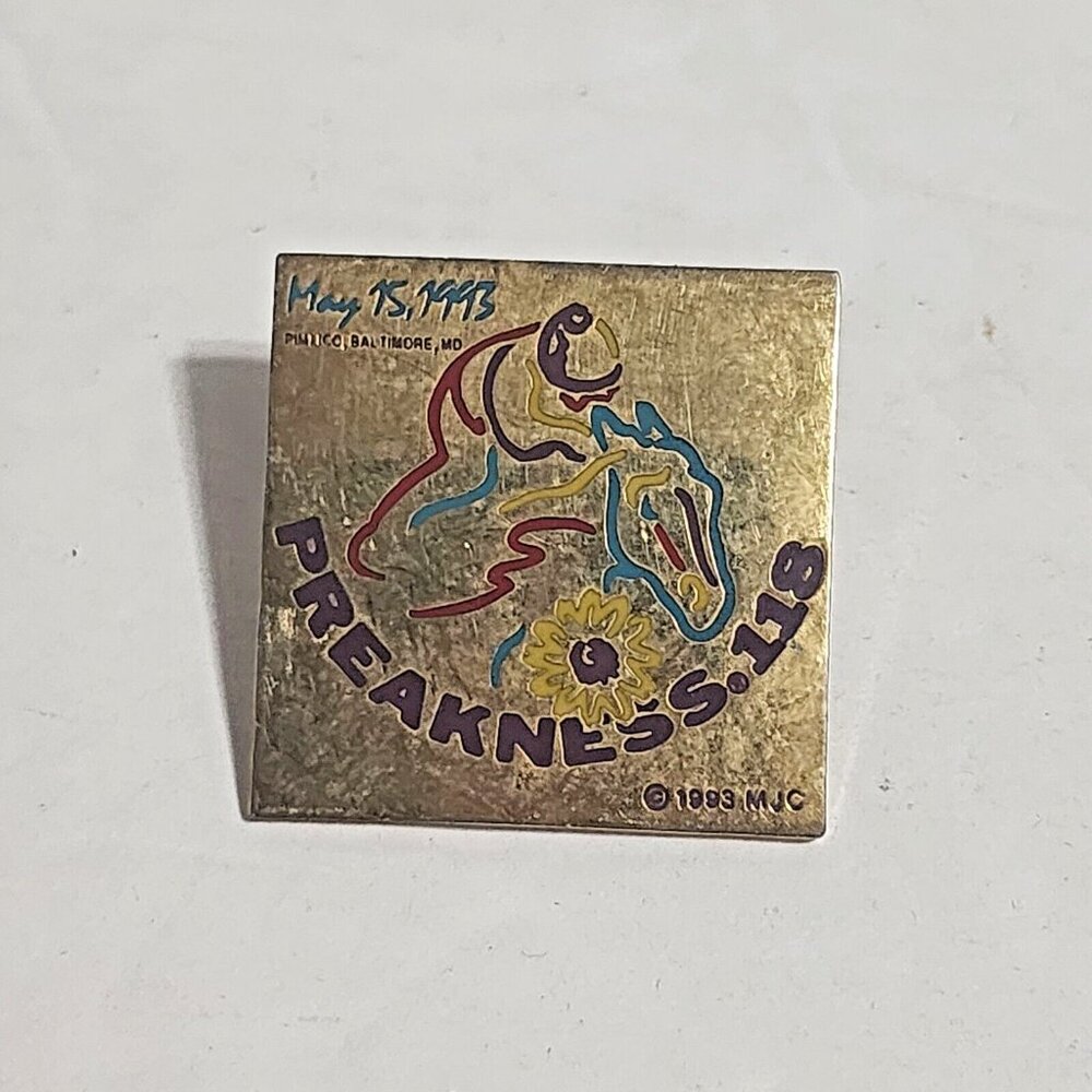 Preakness 118 May 15 1993 Horse Racing Enamel Pin Baltimore Pimlico All Pro